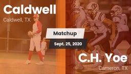 Matchup: Caldwell  vs. C.H. Yoe  2020
