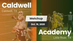 Matchup: Caldwell  vs. Academy  2020