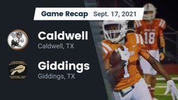 Recap: Caldwell  vs. Giddings  2021