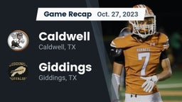 Recap: Caldwell  vs. Giddings  2023