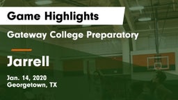 Gateway College Preparatory  vs Jarrell  Game Highlights - Jan. 14, 2020