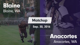 Matchup: Blaine  vs. Anacortes  2016