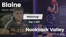 Matchup: Blaine  vs. Nooksack Valley  2017