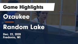 Ozaukee  vs Random Lake Game Highlights - Dec. 22, 2020