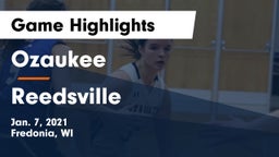 Ozaukee  vs Reedsville Game Highlights - Jan. 7, 2021