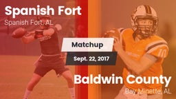 Matchup: Spanish Fort High vs. Baldwin County  2017