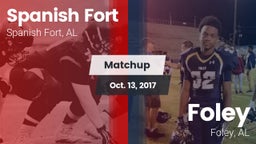 Matchup: Spanish Fort High vs. Foley  2017