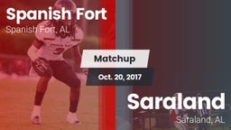 Matchup: Spanish Fort High vs. Saraland  2017