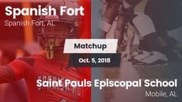 Matchup: Spanish Fort High vs. Saint Pauls Episcopal School 2018