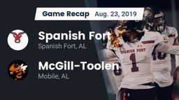 Recap: Spanish Fort  vs. McGill-Toolen  2019