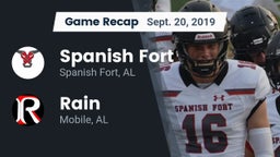 Recap: Spanish Fort  vs. Rain  2019