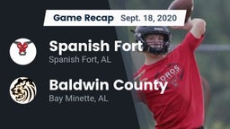 Recap: Spanish Fort  vs. Baldwin County  2020