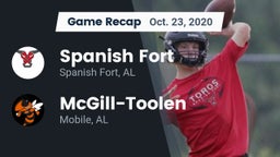 Recap: Spanish Fort  vs. McGill-Toolen  2020