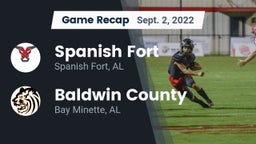 Recap: Spanish Fort  vs. Baldwin County  2022