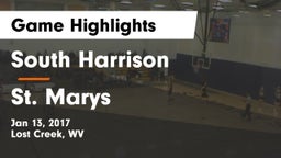 South Harrison  vs St. Marys Game Highlights - Jan 13, 2017