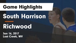 South Harrison  vs Richwood  Game Highlights - Jan 16, 2017
