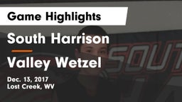 South Harrison  vs Valley Wetzel Game Highlights - Dec. 13, 2017