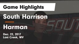 South Harrison  vs Harman Game Highlights - Dec. 22, 2017