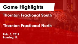 Thornton Fractional South  vs Thornton Fractional North  Game Highlights - Feb. 5, 2019