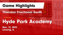 Thornton Fractional South  vs Hyde Park Academy Game Highlights - Nov. 13, 2023