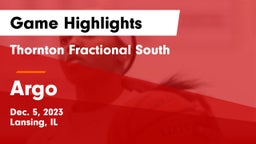 Thornton Fractional South  vs Argo  Game Highlights - Dec. 5, 2023