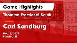 Thornton Fractional South  vs Carl Sandburg  Game Highlights - Dec. 9, 2023