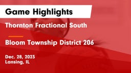 Thornton Fractional South  vs Bloom Township  District 206 Game Highlights - Dec. 28, 2023