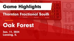 Thornton Fractional South  vs Oak Forest  Game Highlights - Jan. 11, 2024
