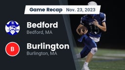 Recap: Bedford  vs. Burlington  2023
