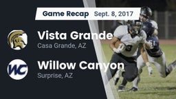 Recap: Vista Grande  vs. Willow Canyon  2017