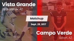 Matchup: Vista Grande vs. Campo Verde  2017