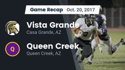 Recap: Vista Grande  vs. Queen Creek  2017