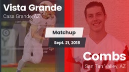 Matchup: Vista Grande vs. Combs  2018