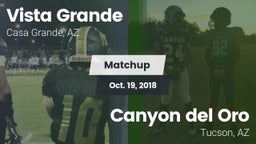 Matchup: Vista Grande vs. Canyon del Oro  2018