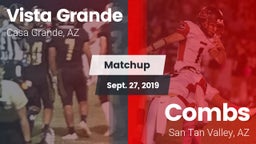 Matchup: Vista Grande vs. Combs  2019