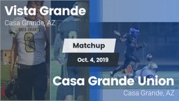 Matchup: Vista Grande vs. Casa Grande Union  2019