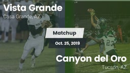 Matchup: Vista Grande vs. Canyon del Oro  2019