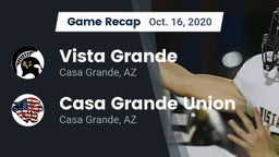 Recap: Vista Grande  vs. Casa Grande Union  2020