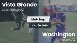 Matchup: Vista Grande vs. Washington  2020