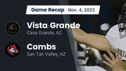 Recap: Vista Grande  vs. Combs  2023