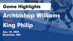 Archbishop Williams  vs King Philip  Game Highlights - Jan. 15, 2022