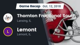 Recap: Thornton Fractional South  vs. Lemont  2018