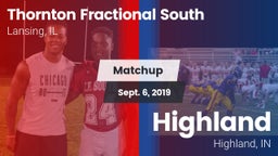 Matchup: Thornton Fractional vs. Highland  2019