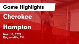 Cherokee  vs Hampton  Game Highlights - Nov. 18, 2021