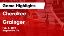 Cherokee  vs Grainger  Game Highlights - Feb. 8, 2022