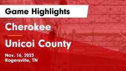 Cherokee  vs Unicoi County  Game Highlights - Nov. 16, 2023
