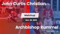 Matchup: John Curtis vs. Archbishop Rummel  2016