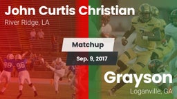 Matchup: John Curtis vs. Grayson  2017