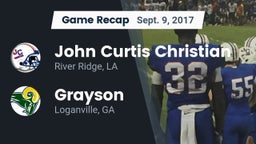 Recap: John Curtis Christian  vs. Grayson  2017