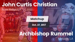 Matchup: John Curtis vs. Archbishop Rummel  2017